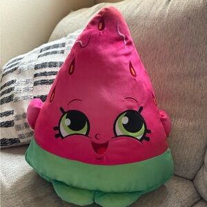 Shopkins Pink and Green Watermelon Stuffed Animal